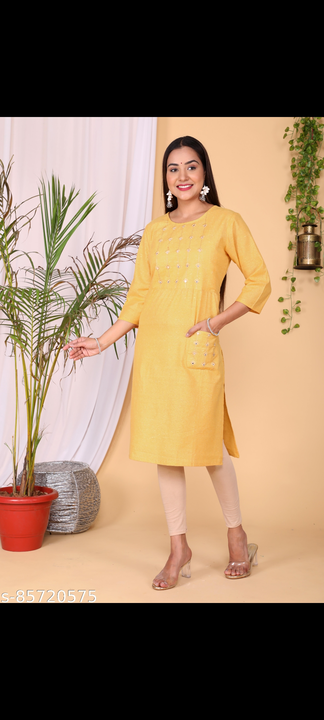 Cotton embroidered kurta only  uploaded by business on 8/30/2022