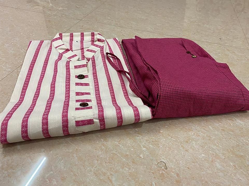 Khadi cotton kurta pant sets  uploaded by Jaipur cotton kurtas&more on 12/4/2020