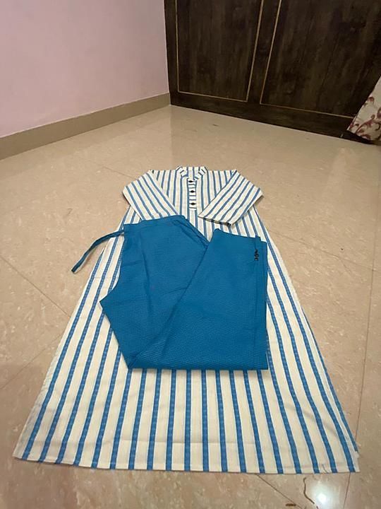 Khadi cotton kurta pant sets  uploaded by business on 12/4/2020