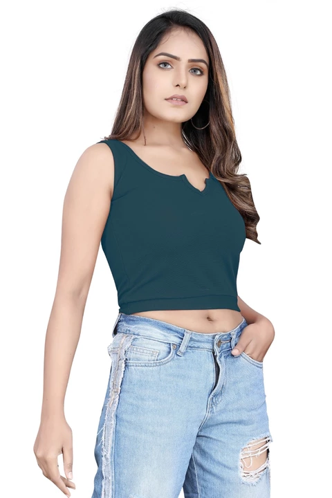 Post image Solid casual suitable and comfortable crop top for women and girls
Available in all size