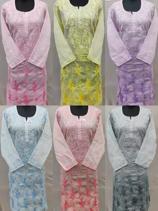 🙏🙏💐💐 Lcf presents Women's Long kurti Cotton fabric Unique ambre dyed With selected 9 colour S uploaded by business on 8/30/2022