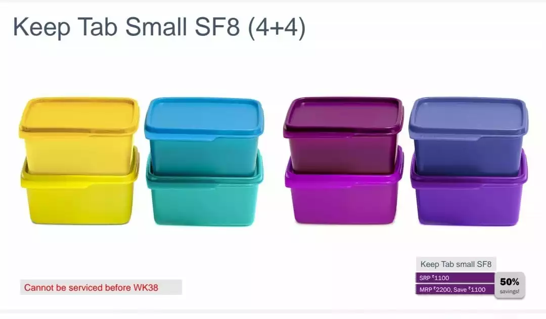 Tupperware keep tabs small  uploaded by business on 8/30/2022