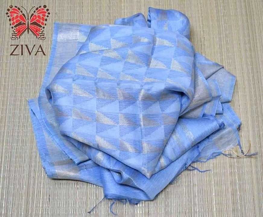 Flacher linen silk saree uploaded by business on 12/5/2020