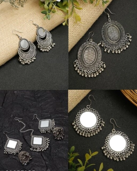 Oxidised Earings Combo Of 4 uploaded by S3 & G Shopping Center on 8/30/2022