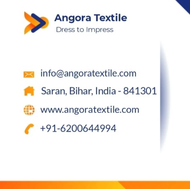 Visiting card store images of Angora Textile