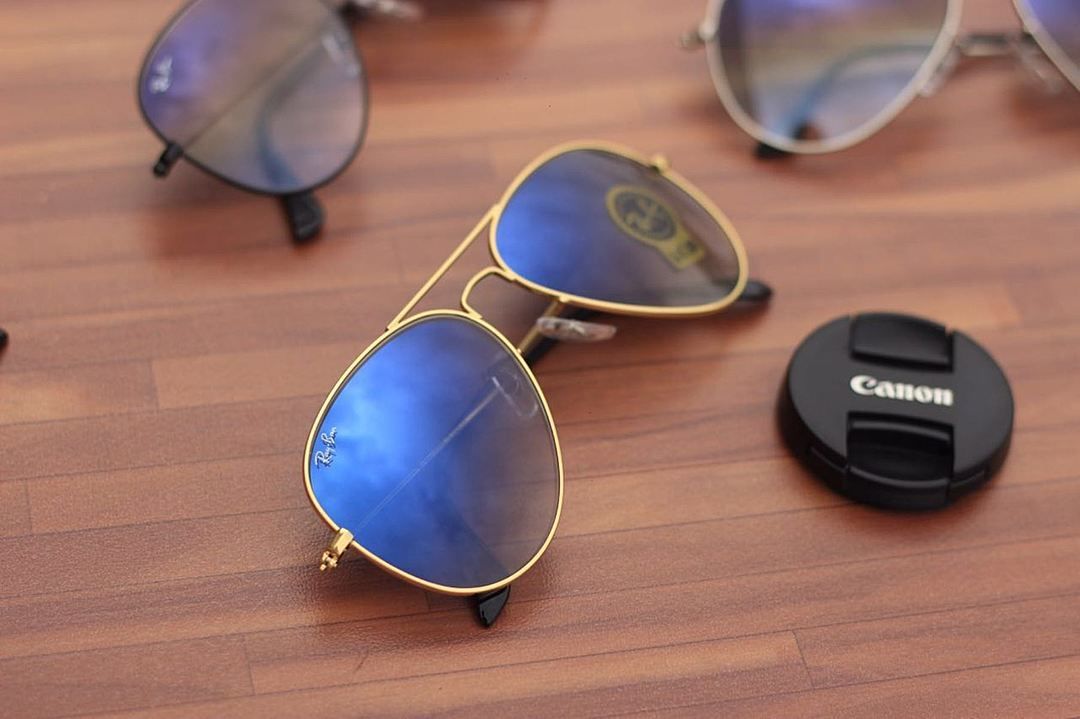 Ray ban- 3026 Blue D.C Lens to Gold Metal Frame Branded Sunglasses uploaded by business on 12/5/2020