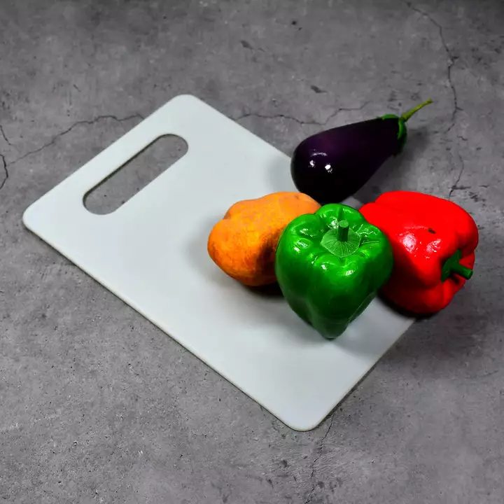 2986 WHITE THICK/LONG LASTING BPA FREE KITCHEN CHOPPING BOARDS CUTTING BOARD PLASTIC WITH HANDLE FOR uploaded by DeoDap on 8/31/2022