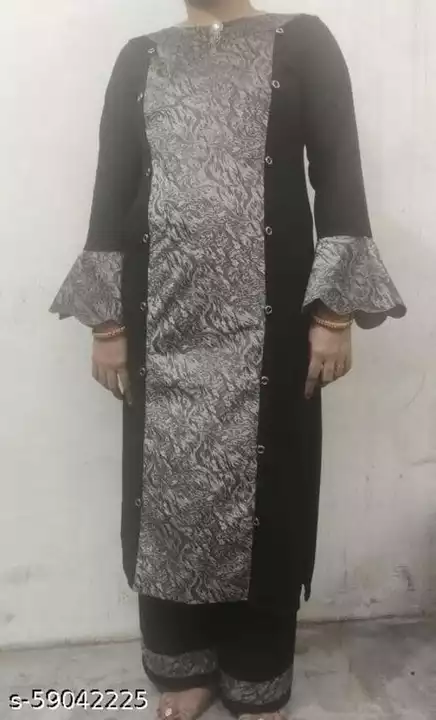 COD AVAILABLE Women kurti with plazzo full stitched.100% wool Name: Women kurti with plaz uploaded by NJ fabric on 8/31/2022