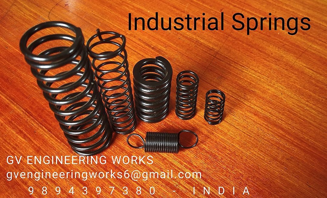 All kinds of Tension springs , compression springs, other springs uploaded by GV ENGINEERING WORKS on 12/6/2020