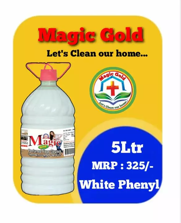 Magic Gold white phenyl in 5 ltr. uploaded by Shashika Chemicalsis on 9/1/2022