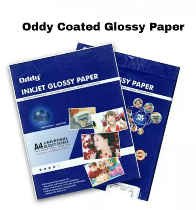 Oddy 130 GSM A4 Size Glossy Photo Paper – Universal Coated, Water Proof Pack of 50 Sheets, Compatibl uploaded by business on 9/1/2022