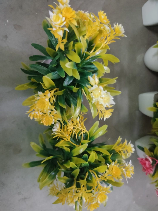 Post image Artificial plant and flowers with pot only bulk order quantity price 30 rs pcs size 7 inch