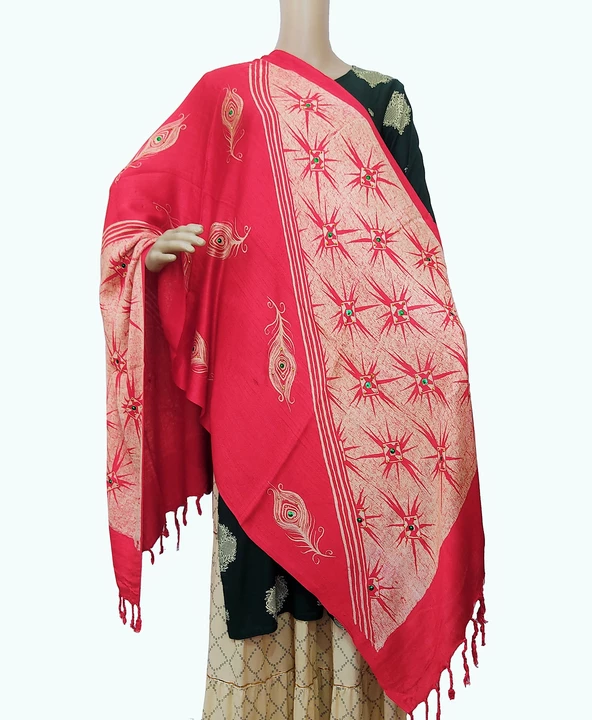 Fancy Satin Stole Size 175x75 cm uploaded by ANAND TRADERS on 9/1/2022
