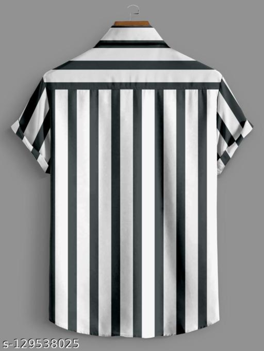 COMBRAIDED BLACK STRIPED MENS HALF SLEEVE LYCRA SHIRT uploaded by business on 9/1/2022
