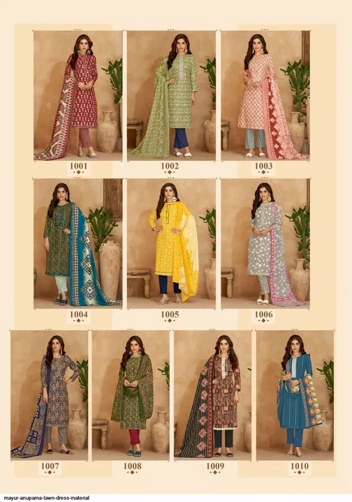 Mayur ANUPAMA Lawn Suit New Collection uploaded by AM COLLECTION on 9/1/2022