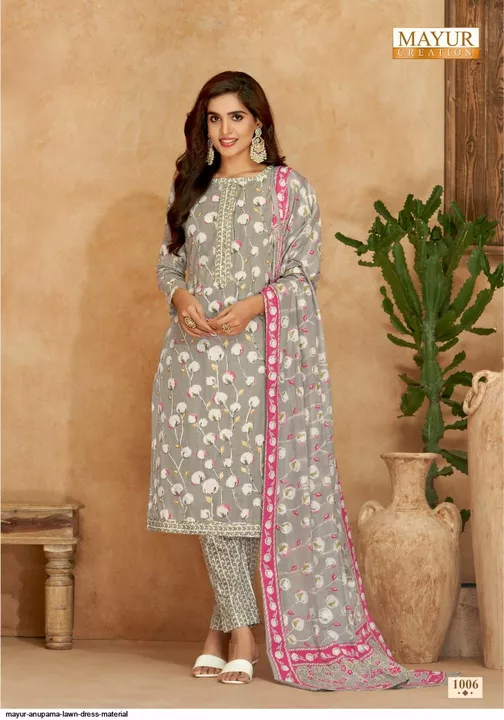Mayur ANUPAMA Lawn Suit New Collection uploaded by AM COLLECTION on 9/1/2022