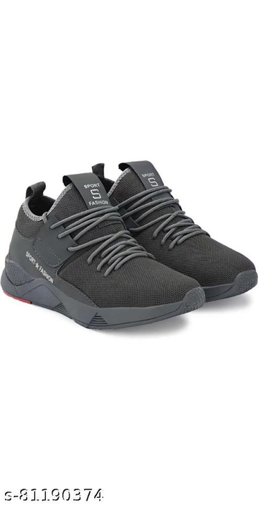Grey Solid Sneakers For Men uploaded by business on 9/1/2022