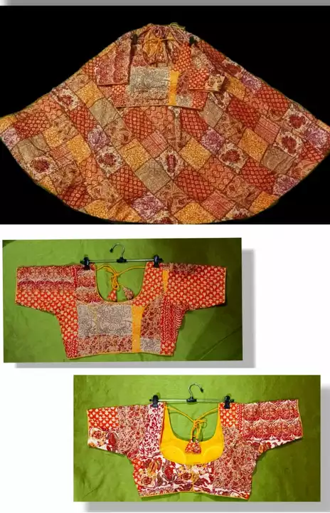 Gujrati traditional patoda print cottan chaniya choli uploaded by Apollo Textile on 9/1/2022