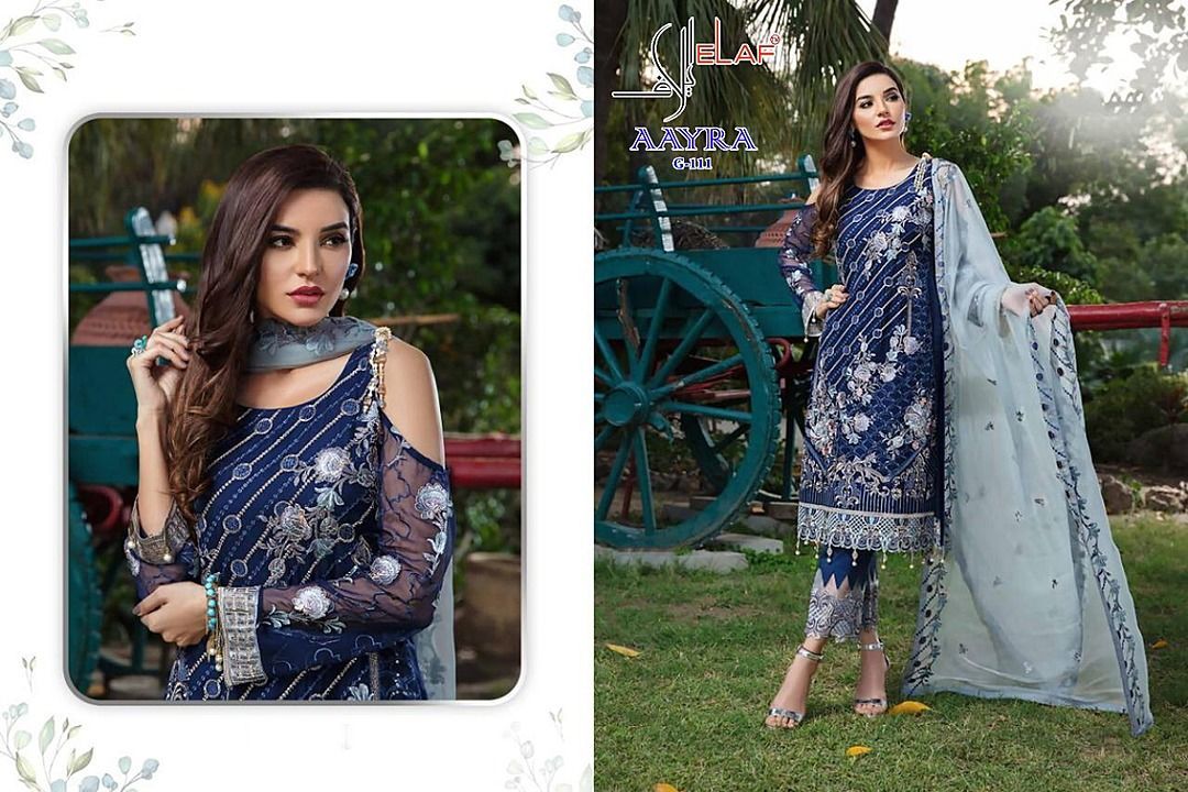 ELAF FASHION AAYRA FULL EMBROIDERY COLLECTION uploaded by ELAF FASHION on 12/6/2020