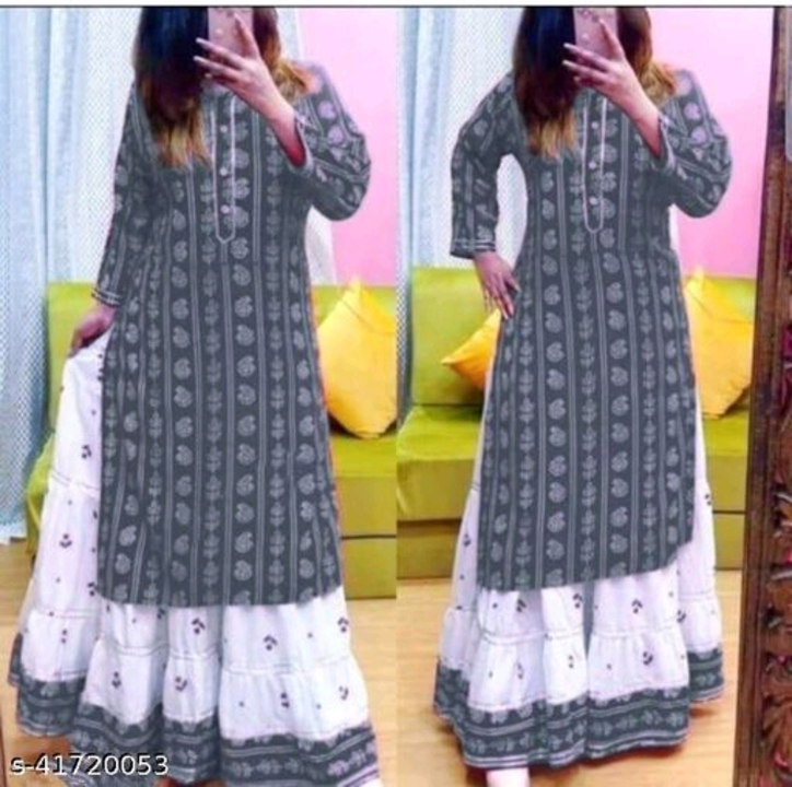 LATESTPRITNED HIGH DAMANDABLE KURTI WITH SKIRT
Name: LATESTPRITNED HIGH DAMANDABLE KURTI WITH SKIRT
 uploaded by Bhumi Singh on 9/2/2022