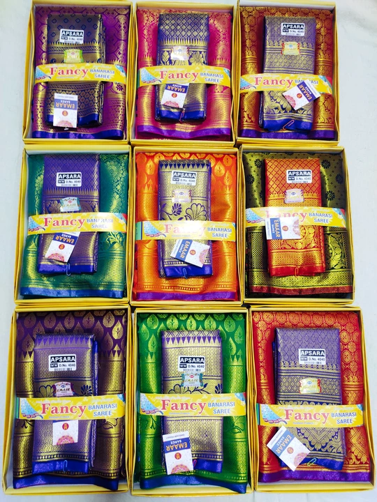 Brocket kanjiwBrocket kanjiwaram pattu silk saree  uploaded by Mannat textile on 9/2/2022