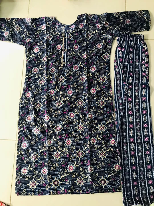 Capsule print Kurti with pent set  uploaded by SS CREATION  on 9/2/2022
