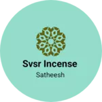 Business logo of Svsr incense