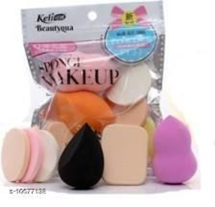 Premium make-up sponge beauty blender puff(multi color) setof-6 uploaded by business on 9/3/2022