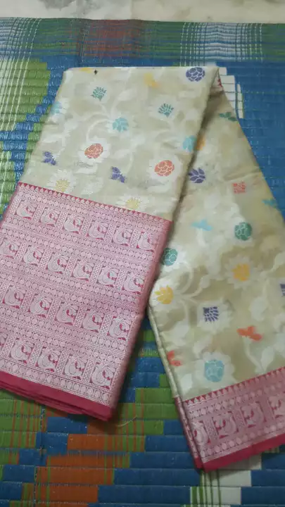 Tissue kanchi border uploaded by Handlooms sarees on 9/3/2022
