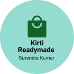 Business logo of Kirti readymade