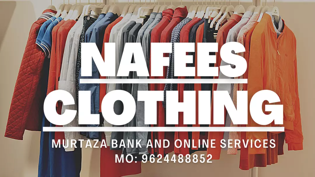 Visiting card store images of Nafees Clothing