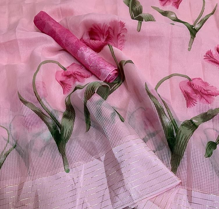 Kota floral sarees uploaded by Sahanasfashionista on 6/24/2020