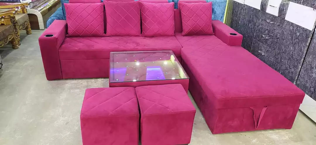 L - Shape Hydrolic Sofa Cum Bed Set uploaded by Sharma furniture on 9/3/2022