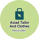 Business logo of Asiad tailor and Clothes shop