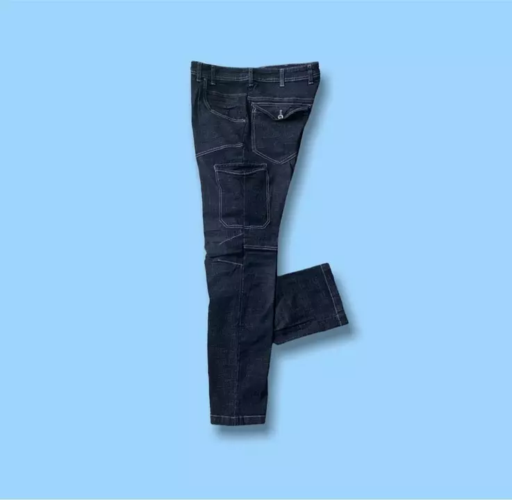 Product image with price: Rs. 410, ID: denim-cargo-pant-1bb2b353