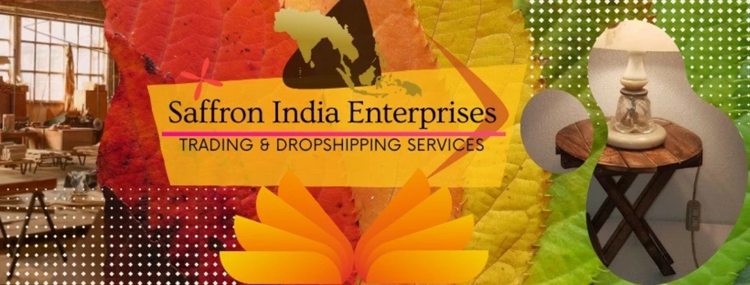 Visiting card store images of Saffron India Enterprises