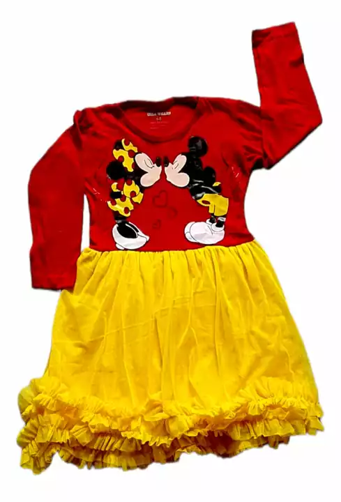 Kids frocks Cotton plus double net with cotton lining  uploaded by Deal-wheel  on 9/3/2022