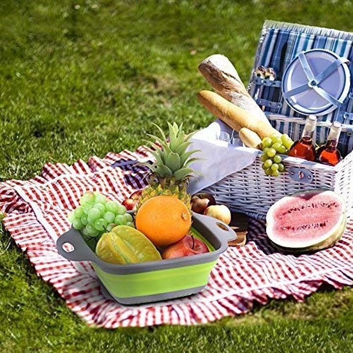 Brand World Silicone Plastic Folding Strainer, Kitchen Collapsible Colander, Fruits Vegetables  uploaded by Insignia Exhibition & Events  on 12/8/2020