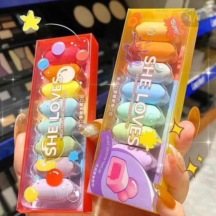 She love mini gum lipstick set of 8 lipsticks uploaded by The Beauty Editor on 9/3/2022