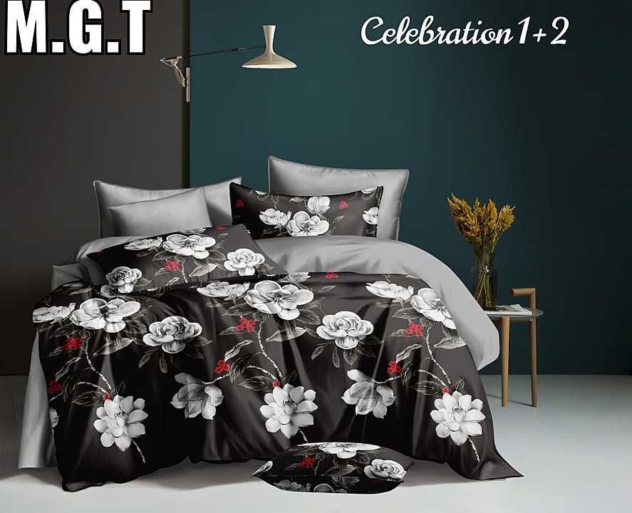 Post image *Item name : Celebration*

SUPER SOFT PRINTED BEDSHEET SET

IMPORTED

Packet Content : 1 Double bedsheet + 2 Pillow covers

GSM: 130 gsm ( quality) Heavy quality

Size : Bedsheet 90 x 100 inches
           Pillow covers  28 X 18 inches


Weight 900grams

PVC PACKING LOOSE

HOTTEST NEW CATALOG !!
GRAB YOUR ORDER NOW!!