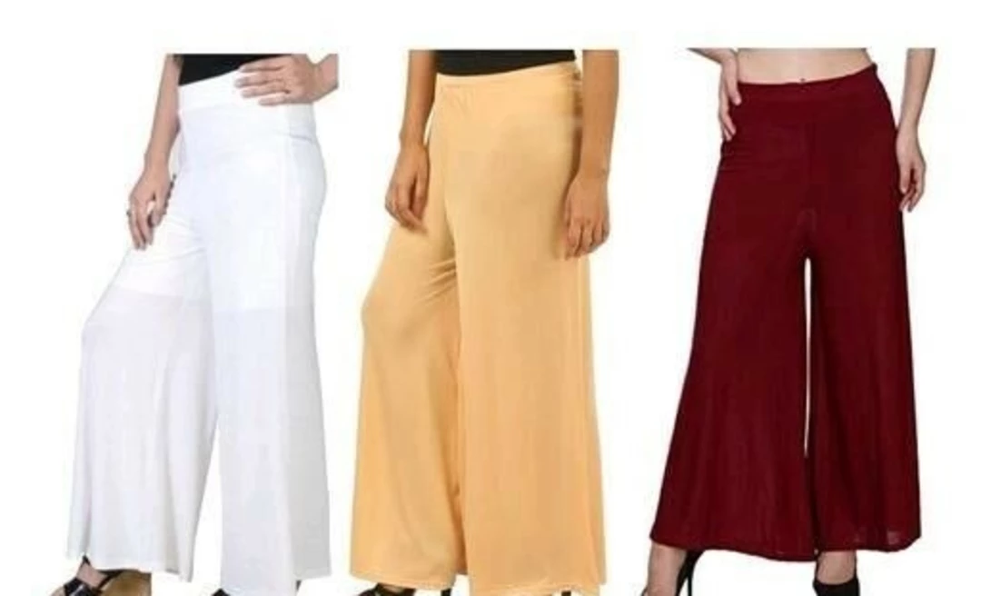 Post image Catalog Name:*Elegant Unique Women Palazzos*Fabric: LycraPattern: SolidNet Quantity (N): 3Sizes: 32 (Waist Size: 32 in, Length Size: 40 in, Hip Size: 15 in) 34 (Waist Size: 34 in, Length Size: 40 in, Hip Size: 15 in) 36 (Waist Size: 36 in, Length Size: 40 in, Hip Size: 15 in) 38 (Waist Size: 38 in, Length Size: 40 in, Hip Size: 15 in) 40 (Waist Size: 40 in, Length Size: 40 in, Hip Size: 15 in) 42 (Waist Size: 42 in, Length Size: 40 in, Hip Size: 15 in) 44 (Waist Size: 44 in, Length Size: 40 in, Hip Size: 16 in) 46 (Waist Size: 46 in, Length Size: 40 in, Hip Size: 16 in) 48 (Waist Size: 48 in, Length Size: 40 in, Hip Size: 16 in) 50 (Waist Size: 50 in, Length Size: 40 in, Hip Size: 16 in) 52 (Waist Size: 52 in, Length Size: 40 in, Hip Size: 16 in) Free Size (Waist Size: 56 in, Length Size: 40 in, Hip Size: 16 in) 
Dispatch: 1 Day
Pp......420https://chat.whatsapp.com/KFovQHo1xfmFl1fUDBhpJP