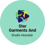 Business logo of Star garments and accessories store