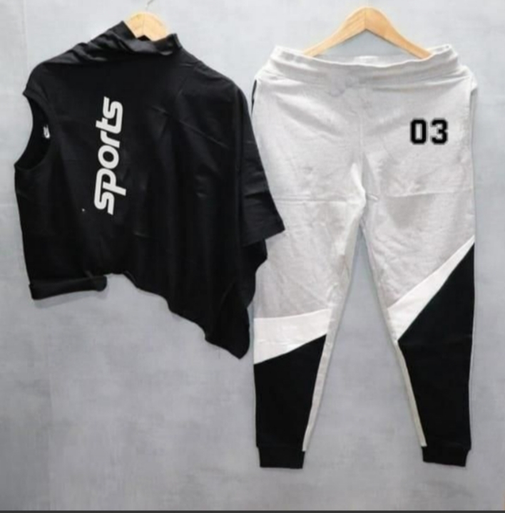 Post image I want 1 pieces of Track suits at a total order value of 400. I am looking for Size- L, Fabric- Cotton, T-Shirt Lower Set . Please send me price if you have this available.