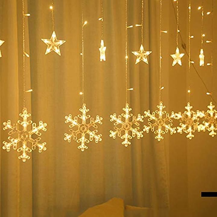 Brand World Curtain LED String Lights (6 Stars and 6 Snowflakes) for Christmas Party Decoration uploaded by Insignia Exhibition & Events  on 12/8/2020