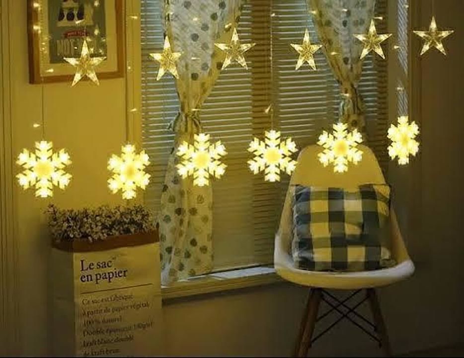 Brand World Curtain LED String Lights (6 Stars and 6 Snowflakes) for Christmas Party Decoration uploaded by Insignia Exhibition & Events  on 12/8/2020