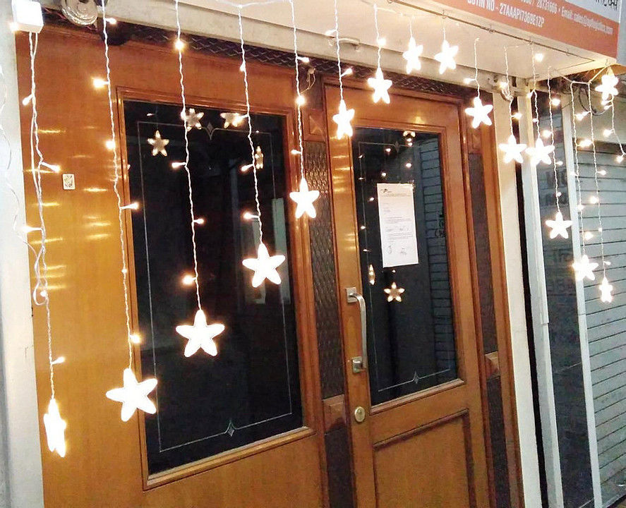 Brand World Star Curtain Lights 16 Stars 136 LED Curtain String Lights Fairy Lights Warm white  uploaded by Insignia Exhibition & Events  on 12/8/2020