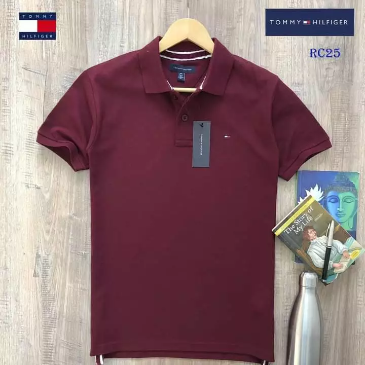 Men's collar T shirt - Maroon tommy uploaded by SKY HIGH APPARELS on 9/4/2022
