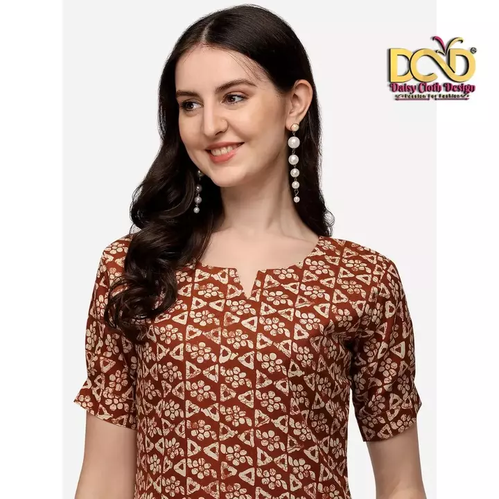 Printed kurti uploaded by Daisy Cloth Design on 9/4/2022