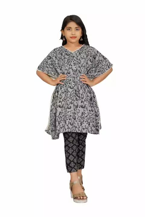 Kaftan And Trousers Set For 4 To 13 Year Old Kids Girls uploaded by Dutt Creation on 9/4/2022