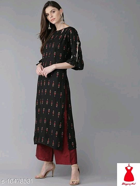*Trendy Graceful Women Kurta Sets*
Kurta Fabric: Rayon
Bottomwear Fabric: Rayo uploaded by Shopping Hub on 12/8/2020